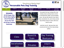 Tablet Screenshot of personablepets.com